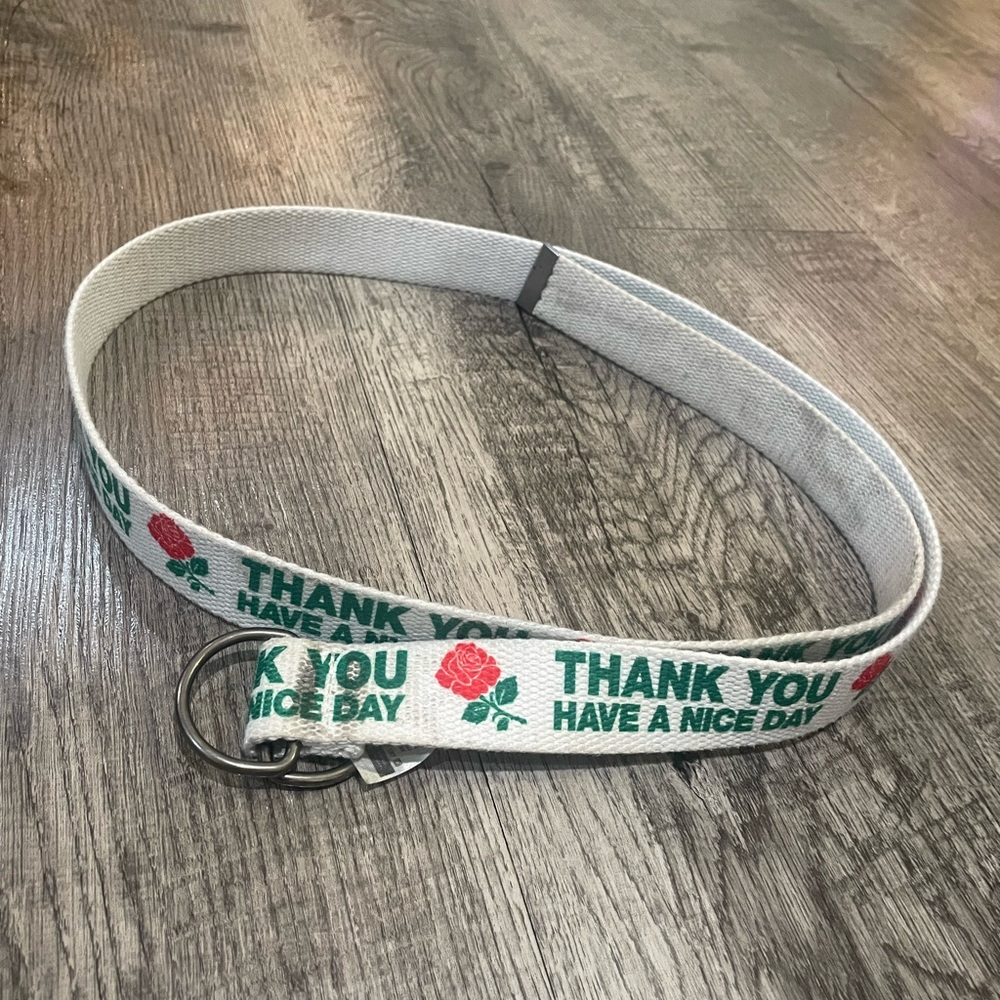 White have a nice day belt